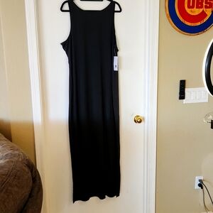 NWT JustFab 3X Black Maxi Tank Dress